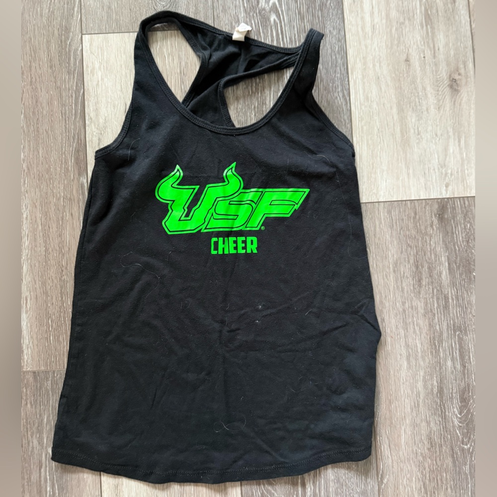 USF Cheer Black Tank Top
